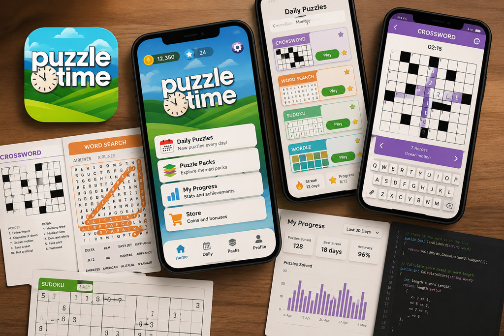 Puzzle Time app for ITV's This Morning